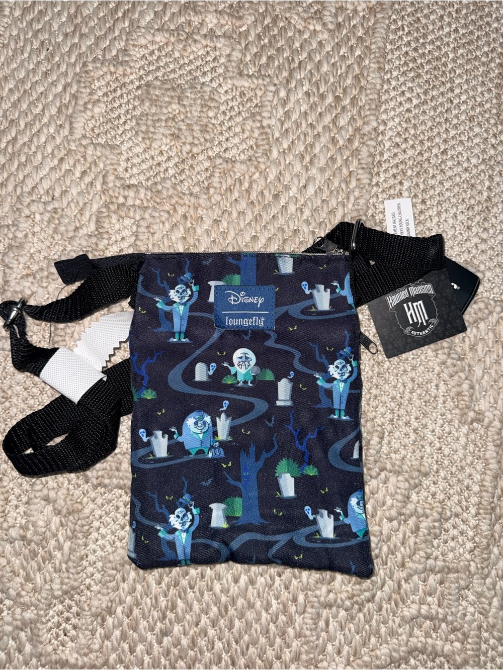NEW Loungefly Disney  Haunted Mansion Hitchhiking Ghosts Passport Crossbody Bag
